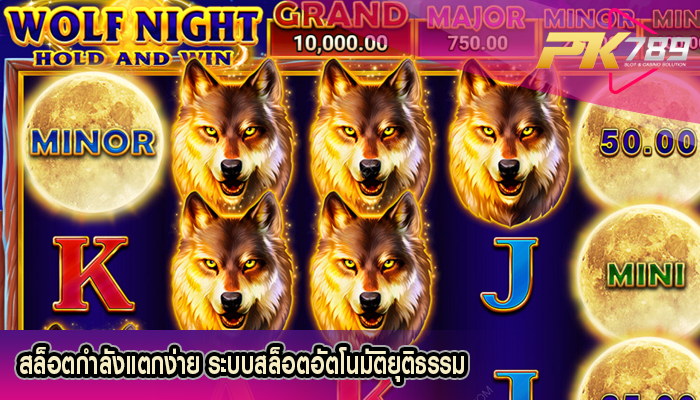 สล็อตกำลังแตกง่าย ระบบสล็อตอัตโนมัติยุติธรรม