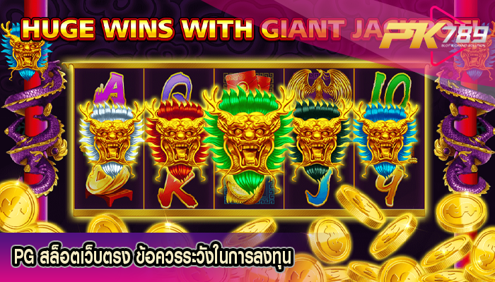 PG สล็อตเว็บตรง ข้อควรระวังในการลงทุน